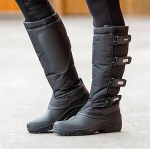 Horze equestrian tall waterproof weatherproof insulated boots - eu 38 - 7-7.5